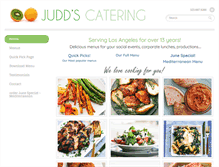 Tablet Screenshot of juddscatering.com